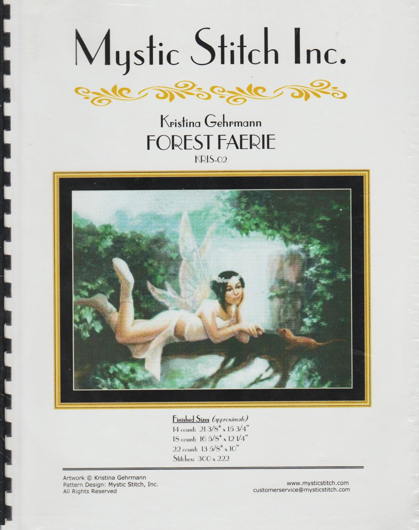 Mystic Stitch Forest Fairy KRIS-02 cross stitch pattern