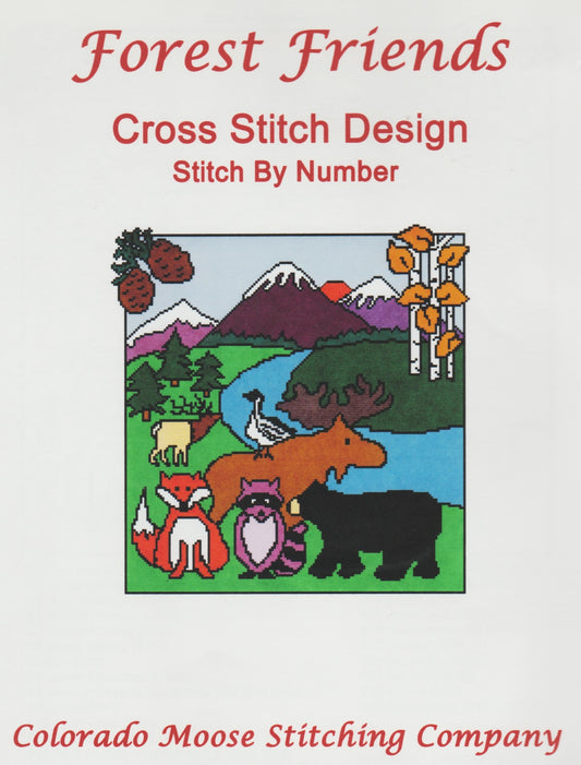 Colorado Moose Stitching Company Forest Friends cross stitch pattern