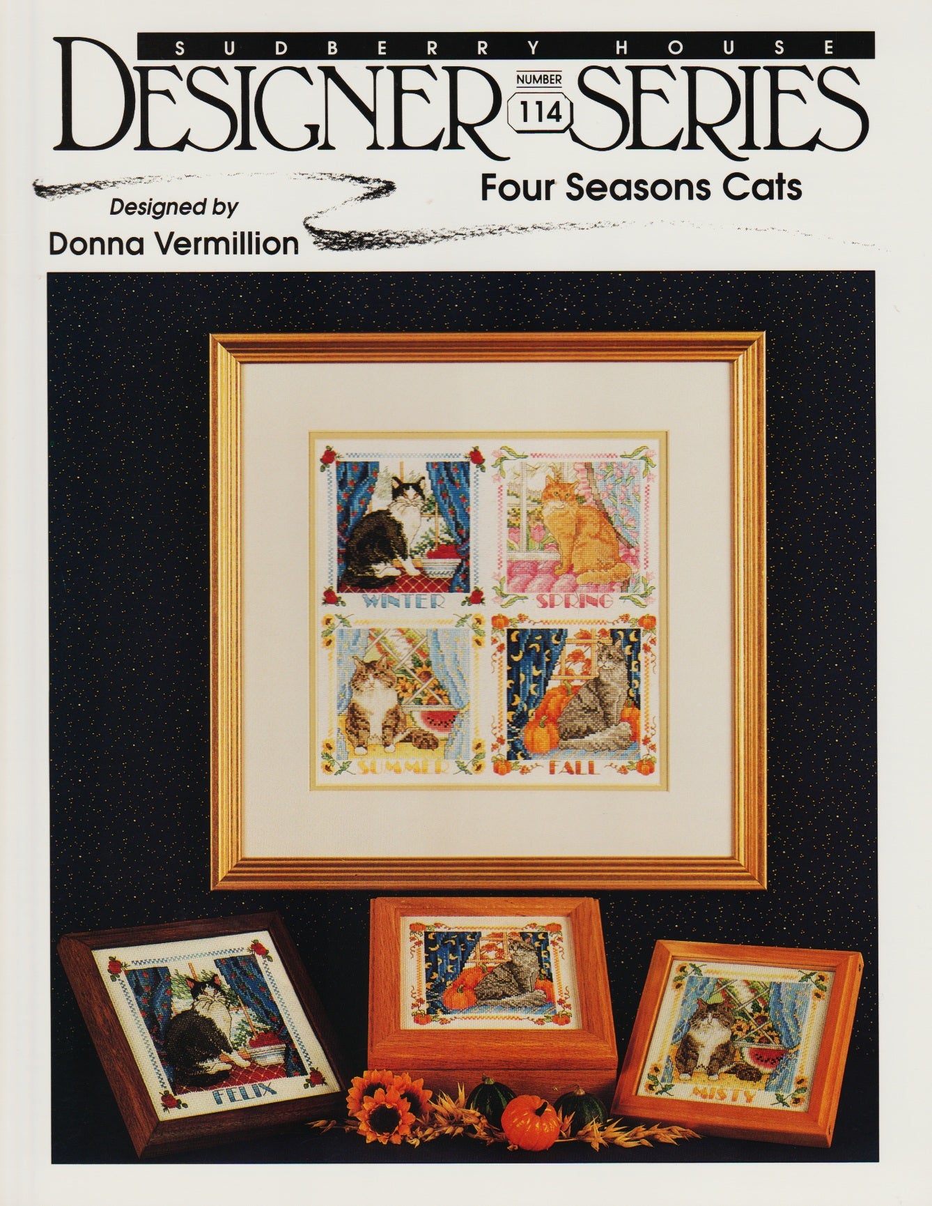 Sudberry House Four Seasons Cats 114 cross stitch pattern