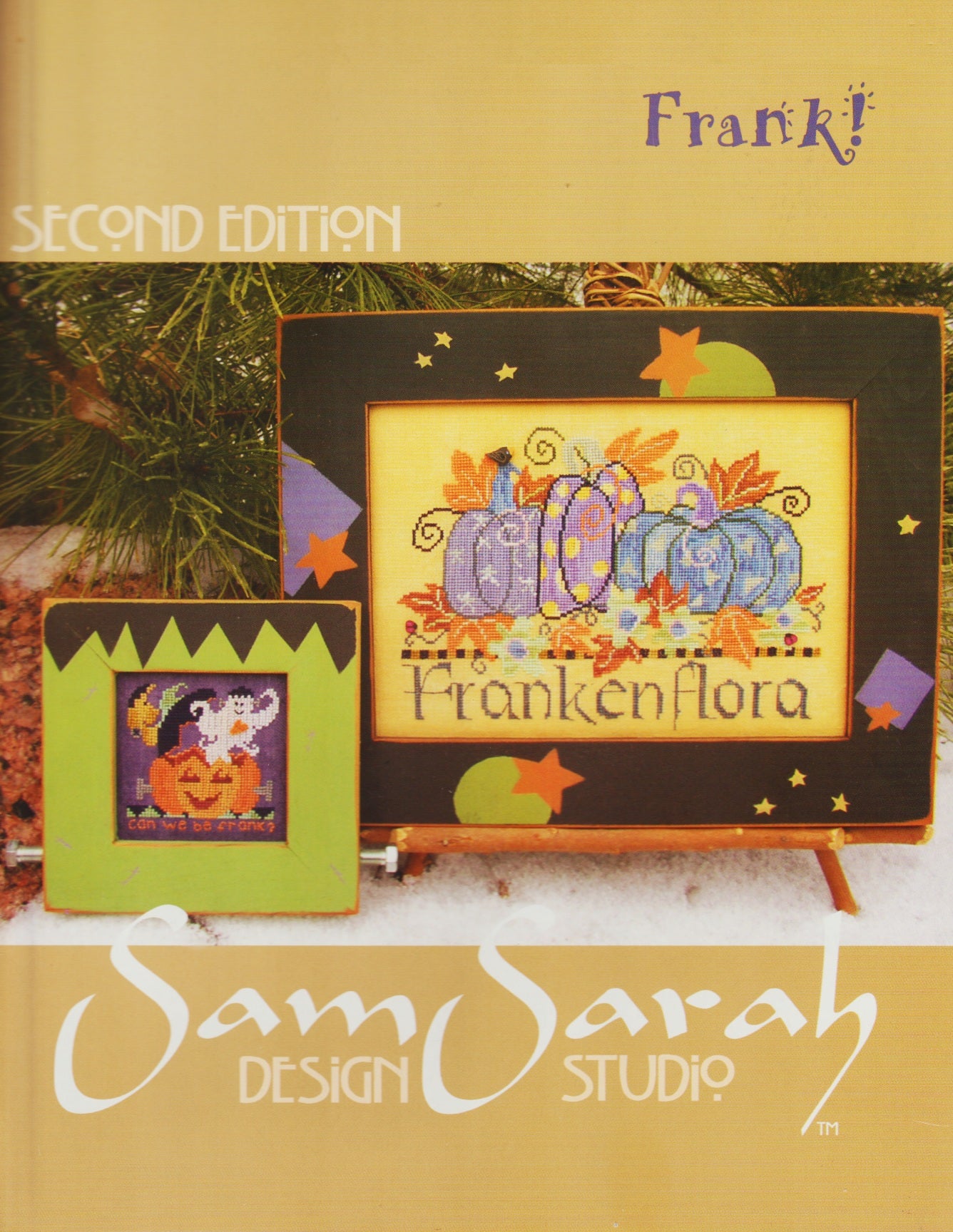 Sam Sarah Frank! 8889 halloween pumpkin cross stitch pattern
