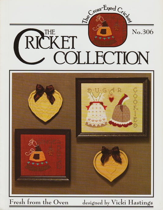 Cricket Collection Fresh From The Oven 306 apron cross stitch pattern