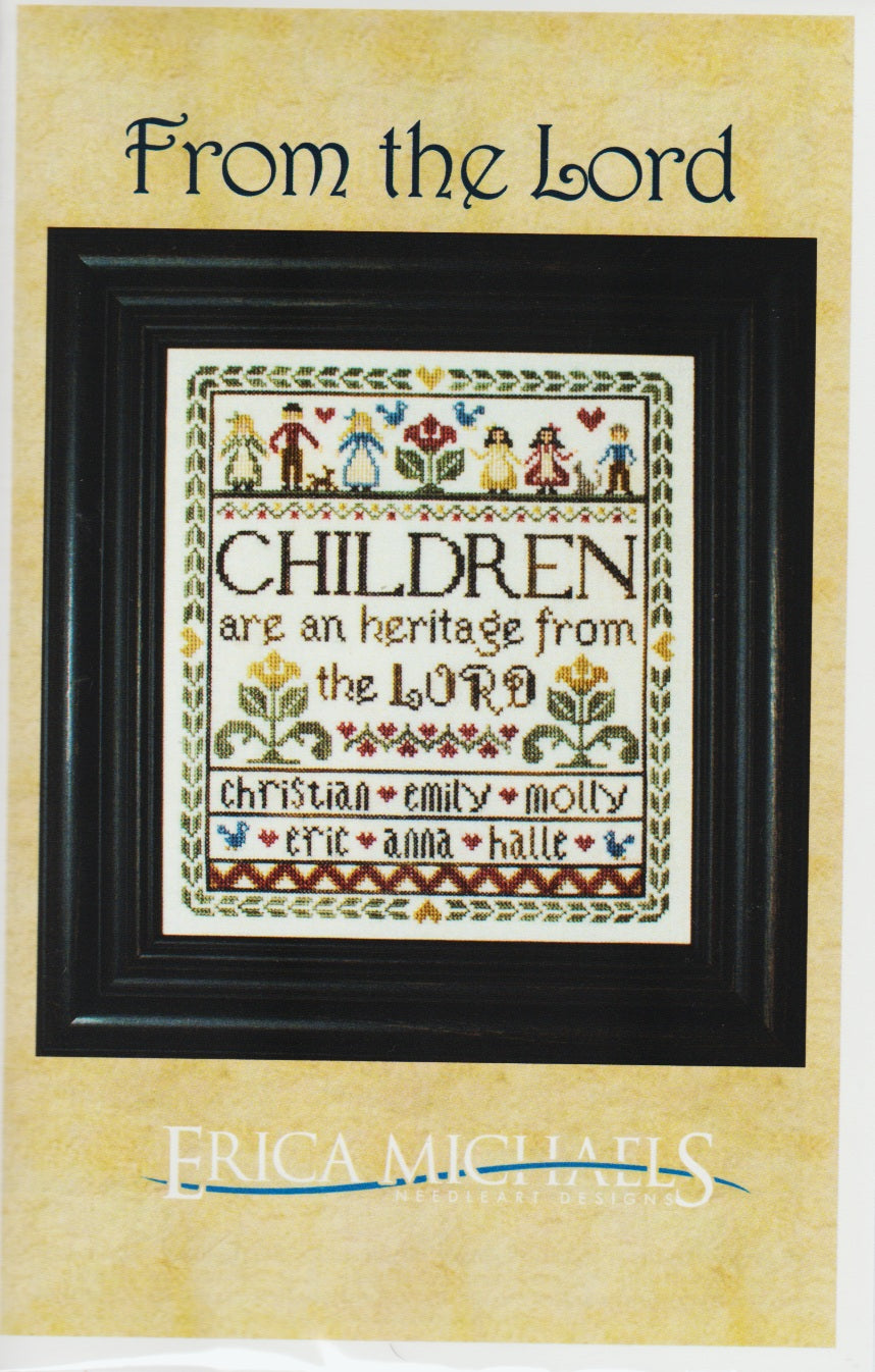 Erica Michaels From The Lord cross stitch pattern