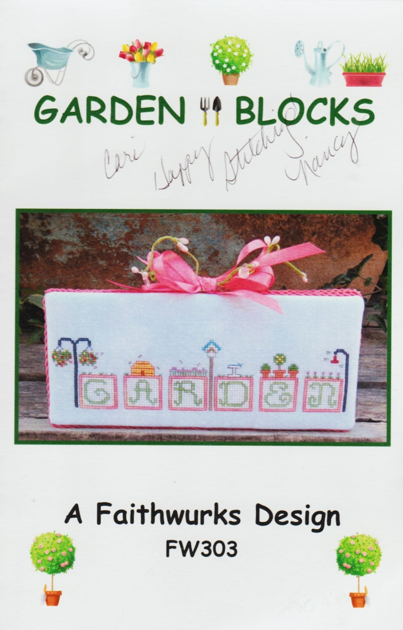 Faithwurks Designs Garden Blocks FW303 cross stitch pattern
