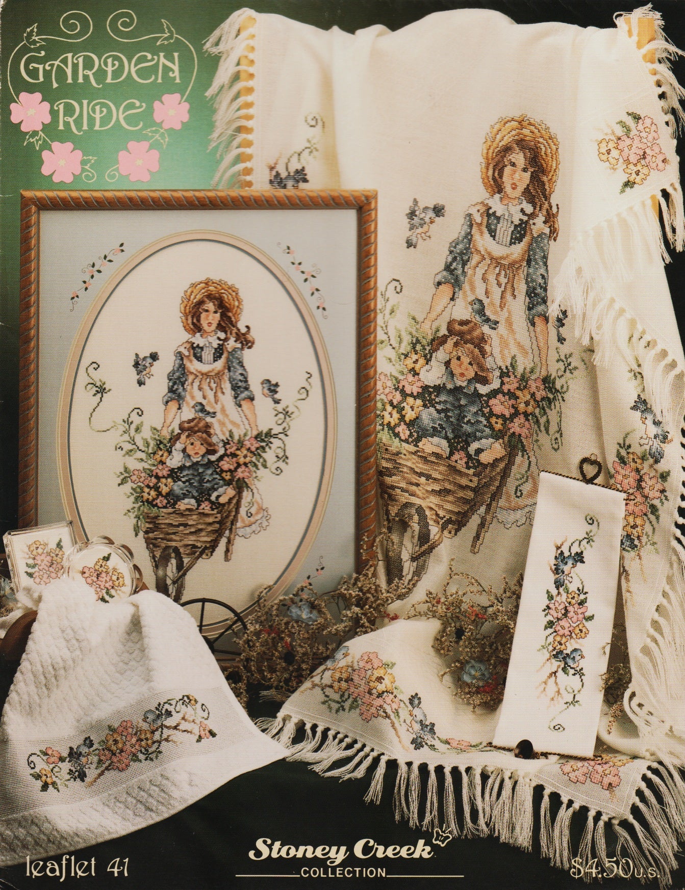 Stoney Creek Garden Ride LFT41 cross stitch pattern