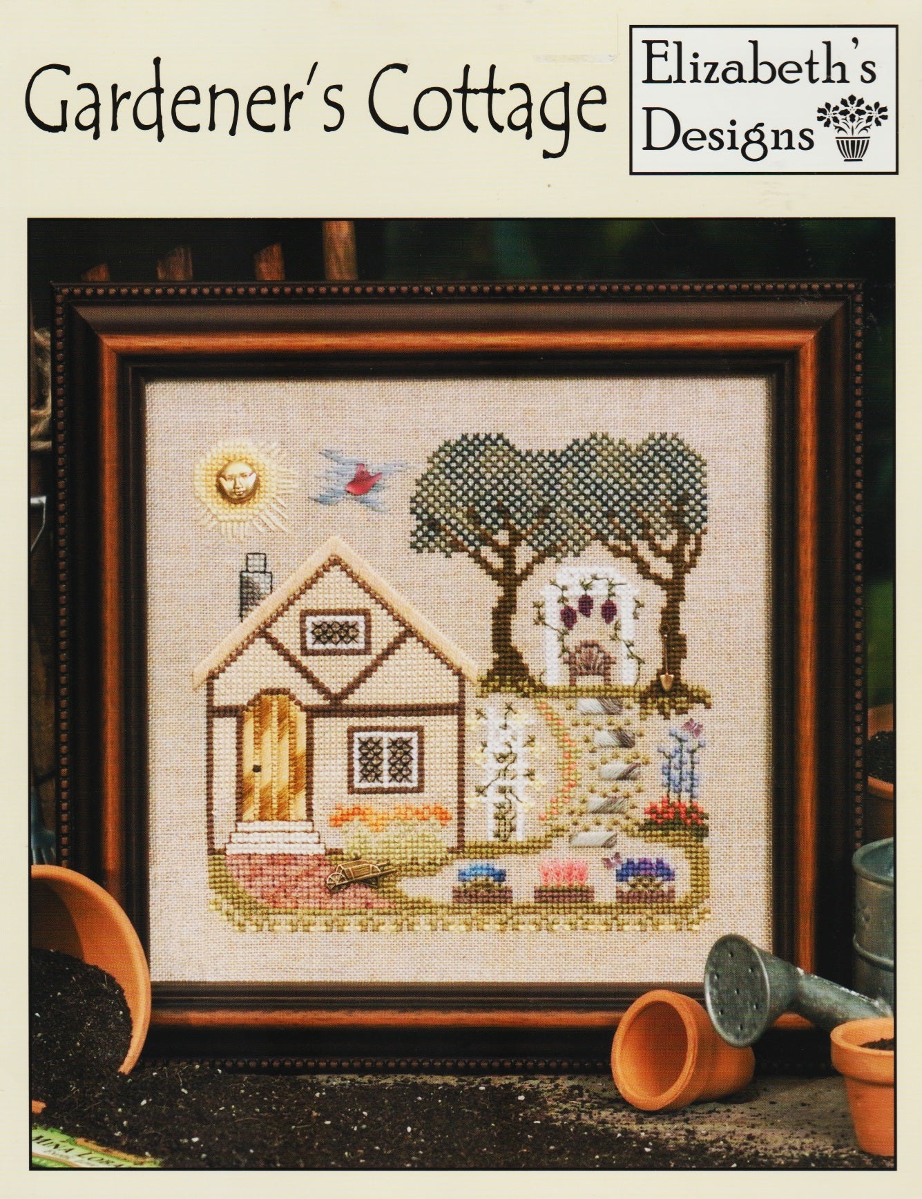 Elizabeth's Designs Gardener's Cottage cross stitch pattern