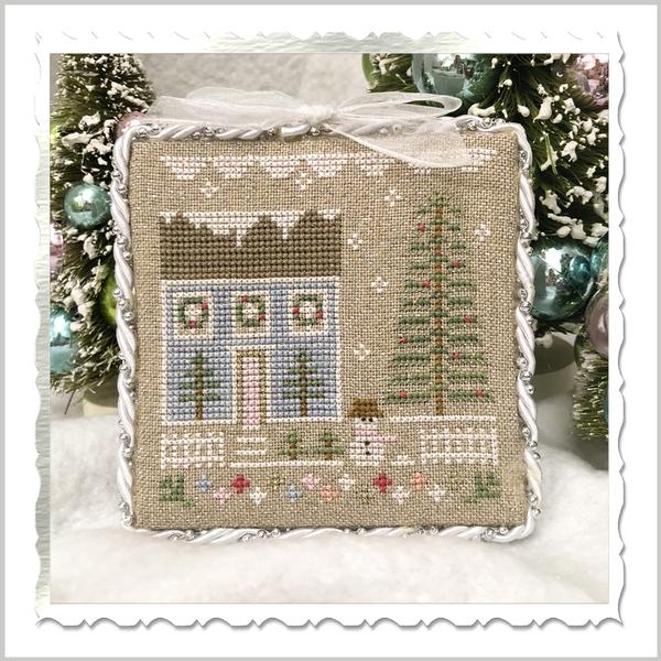Country Cottage Needleworks Glitter House 1 cross stitch christmas ornament pattern