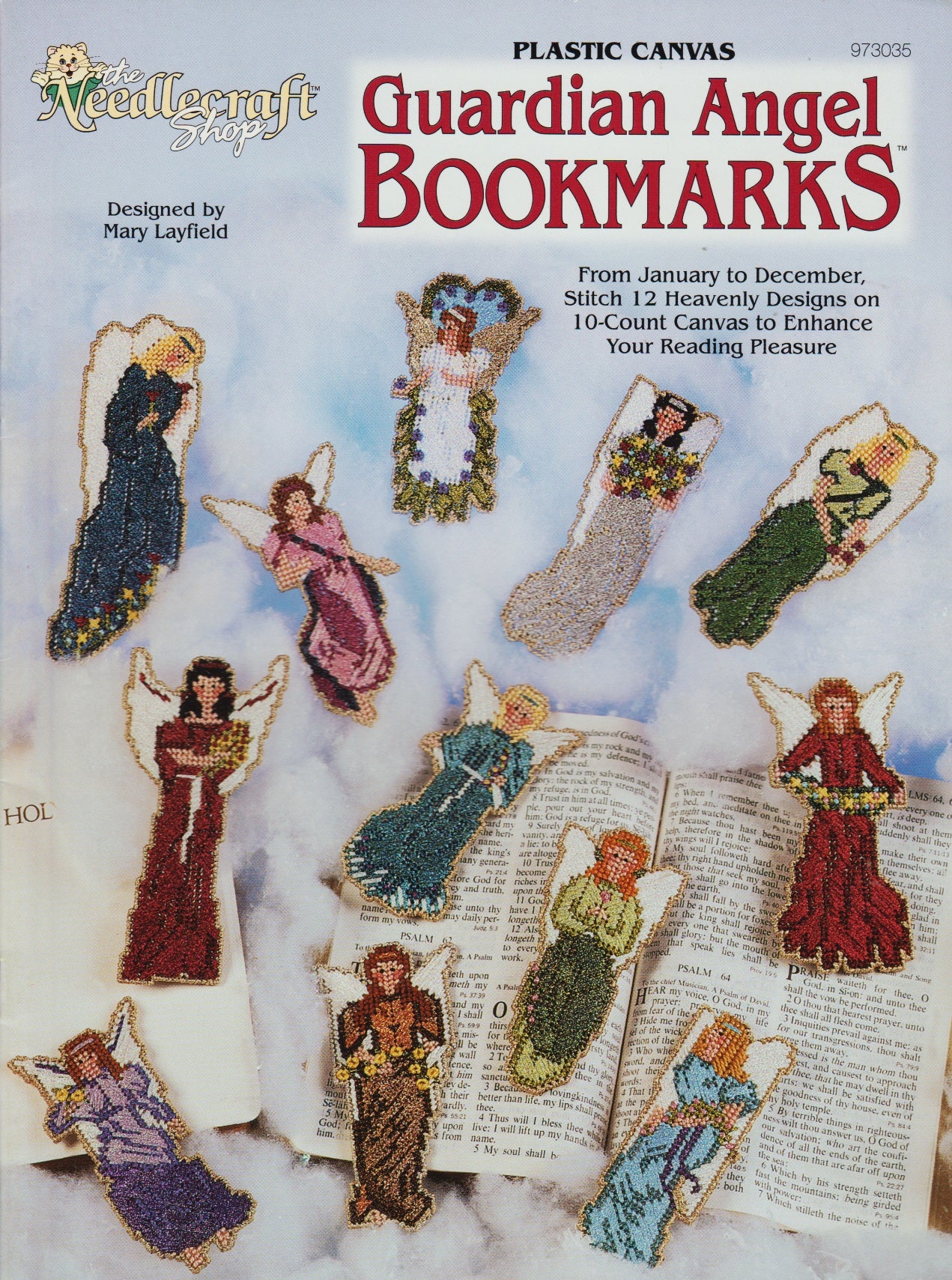 Needlecraft Shop Guardian Angels Bookmarks 973035 plastic canvas pattern