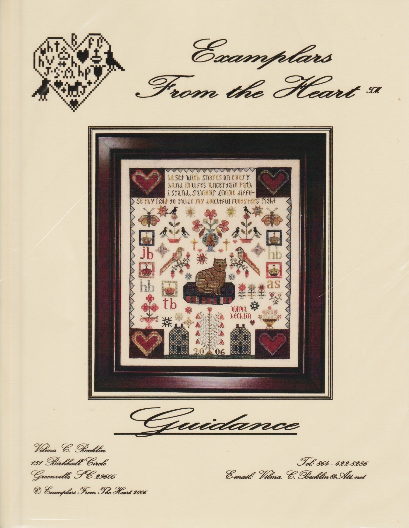 Examplars From The Heart Guidance cross stitch pattern