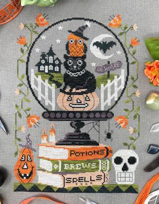 Halloween Crystal Ball Mystery Sampler pattern