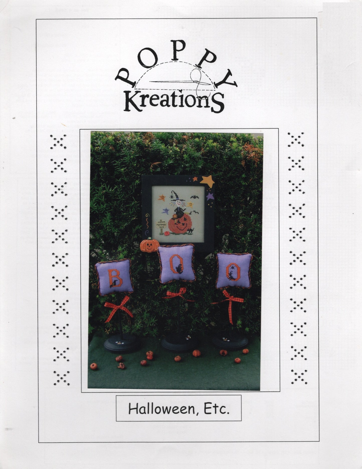 Poppy kreations Halloween, Etc. cross stitch pattern