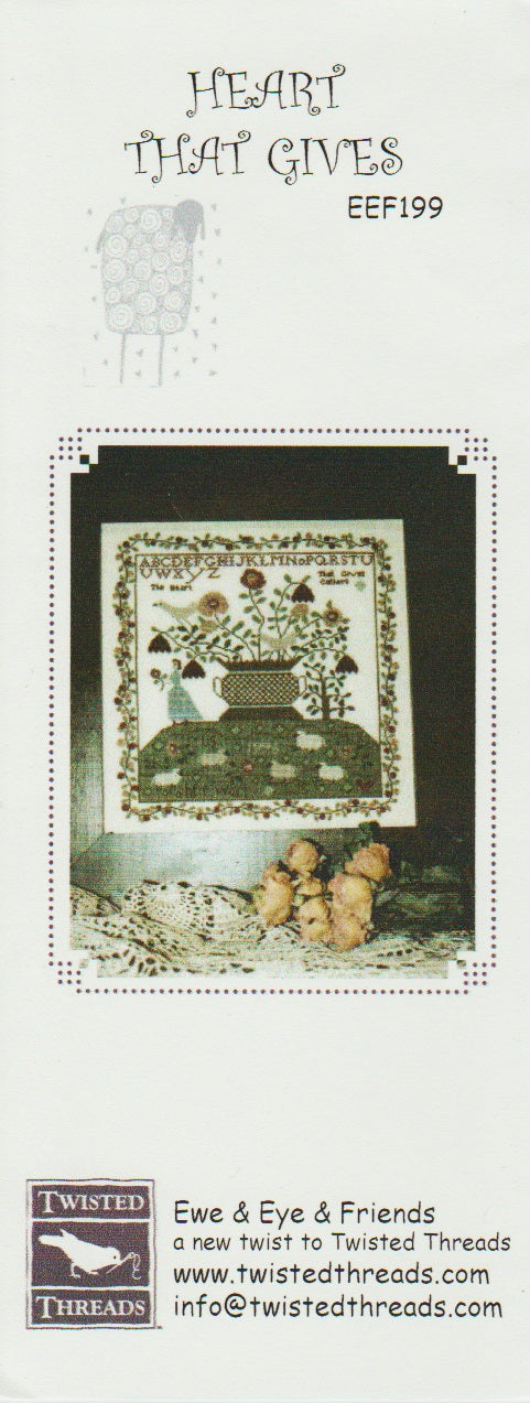 Ewe & Eye Heart That Gives EEF199 cross stitch pattern