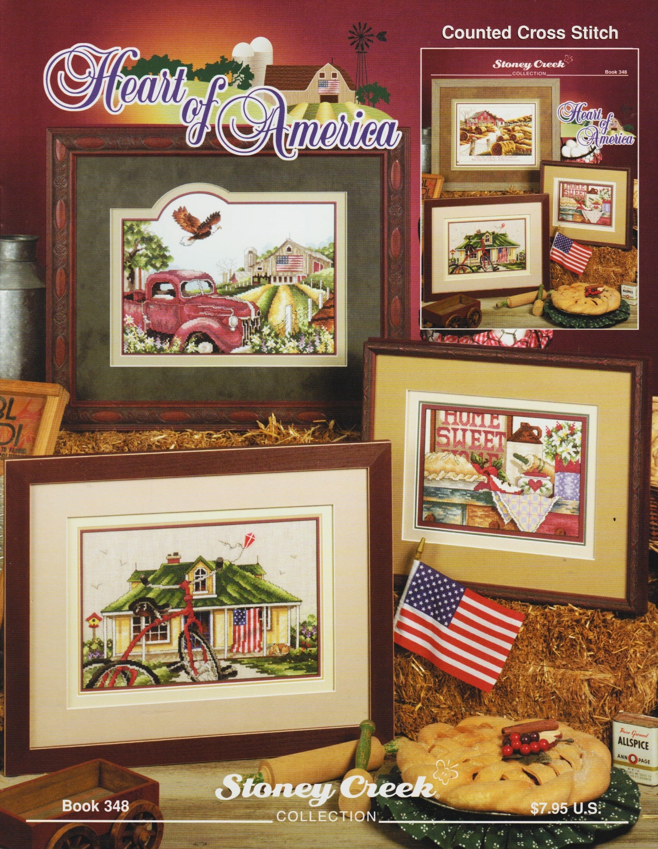Stoney Creek Heart of America BK348 cross stitch pattern