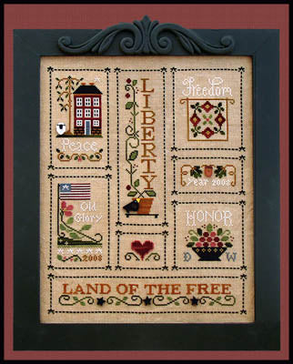 Little House Needleworks Heart of America cross stitch pattern