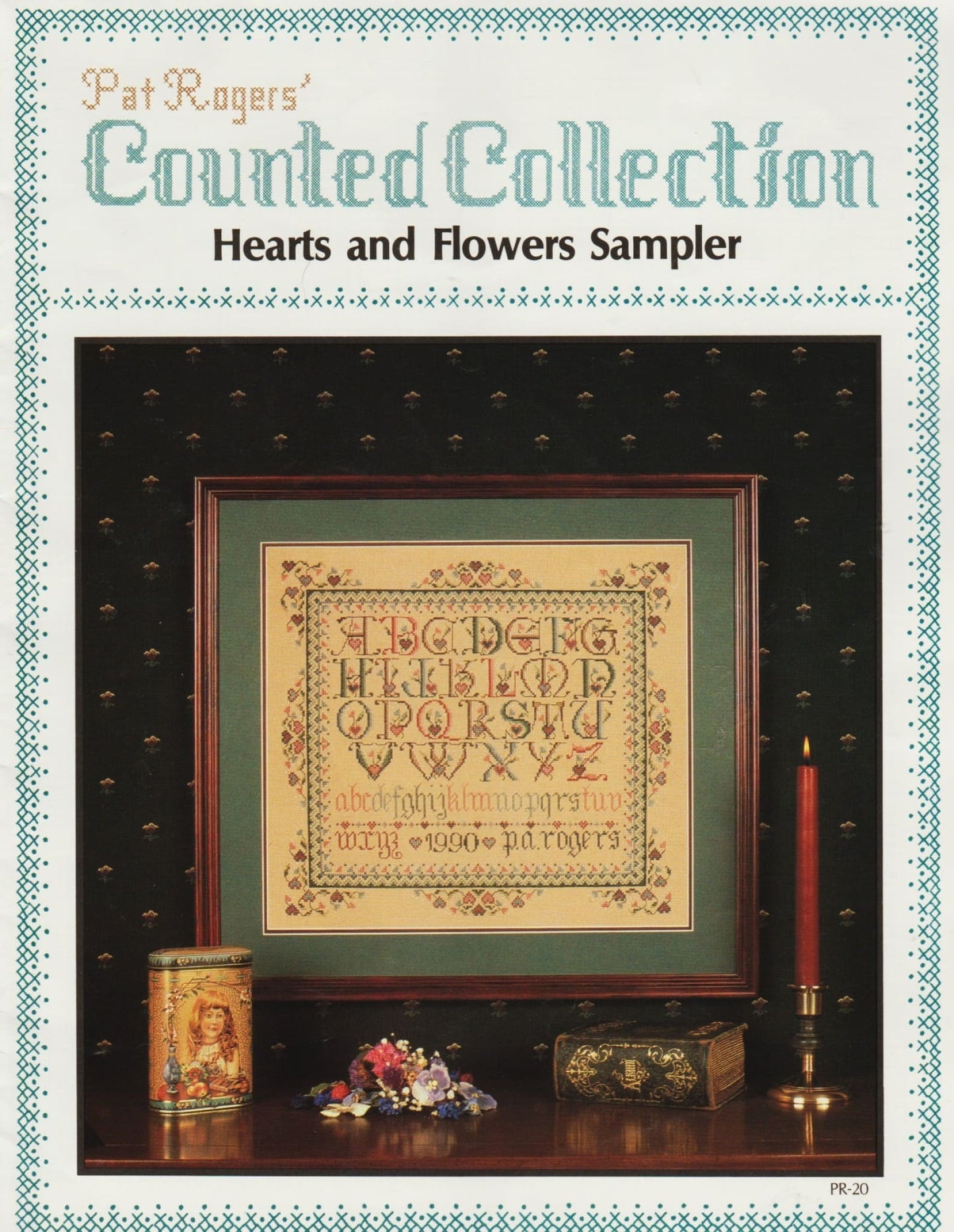 Pat Rogers Hearts and Flowers Sampler PR-20 cross stitch pattern