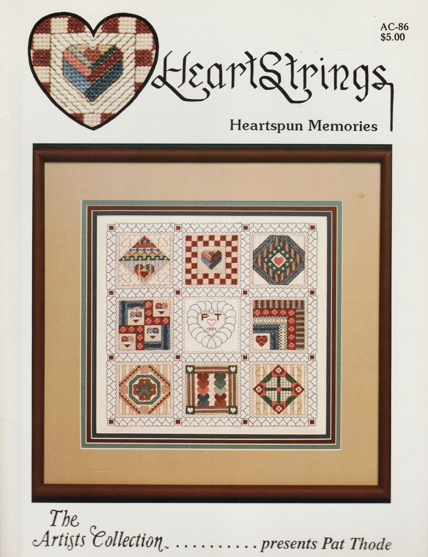 HeartStrings Heartspun Memories AC-86 cross stitch pattern