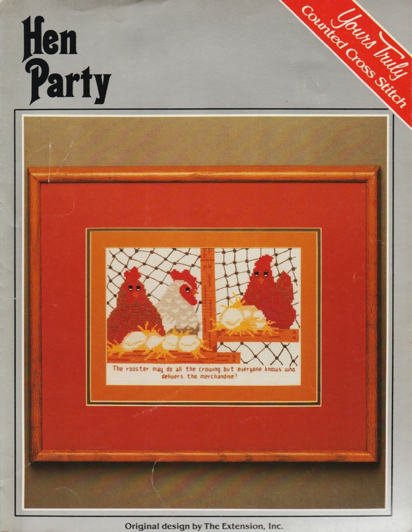 Yours Truly Hen Party 6221 cross stitch pattern