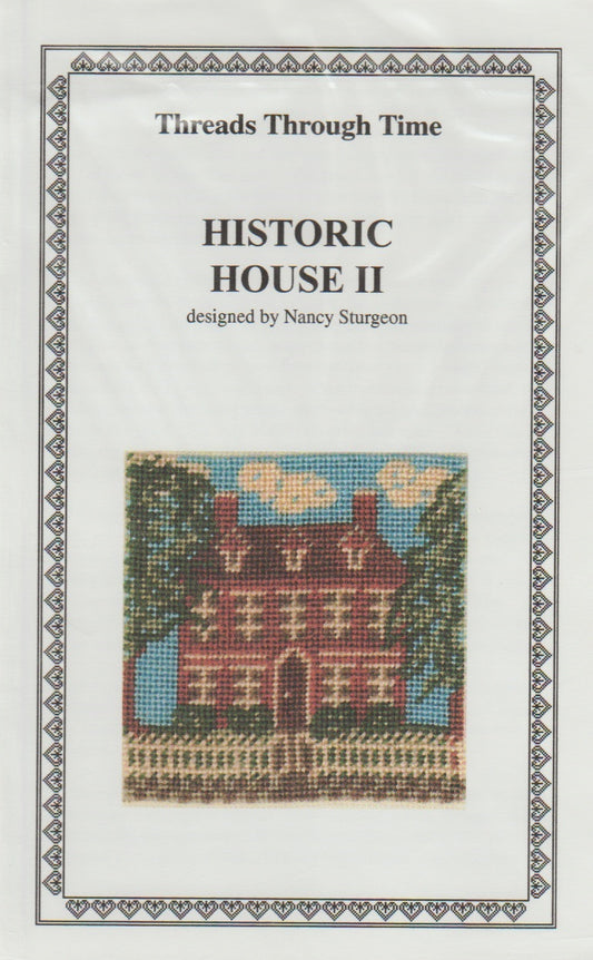Thread Through Time Historic House II cross stitch pattern