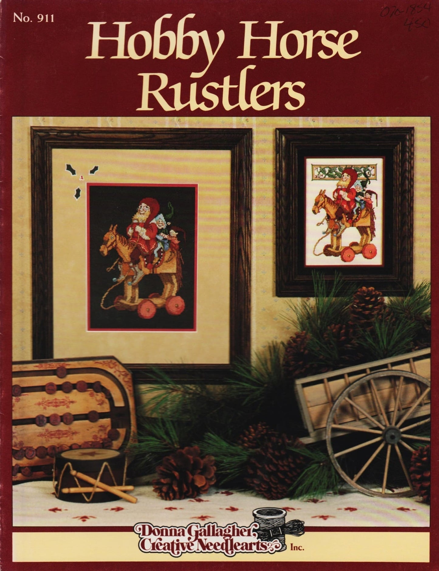 Donna Gallagher Hobby Horse Rustlers 911 christmas santa cross stitch pattern
