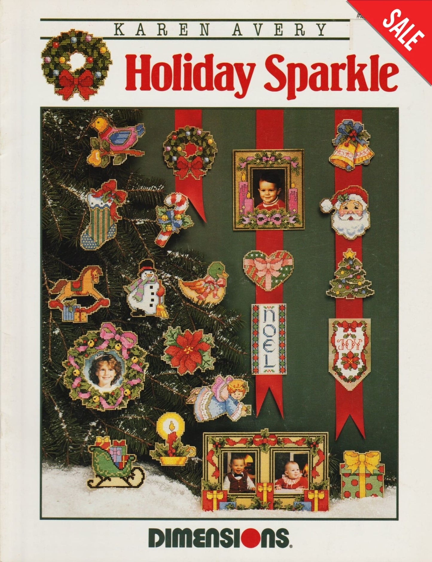 Dimensions Holiday Sparkle 202 christmas ornaments cross stitch pattern