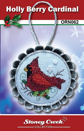 Holly Berry Cardinal ORN062 pattern