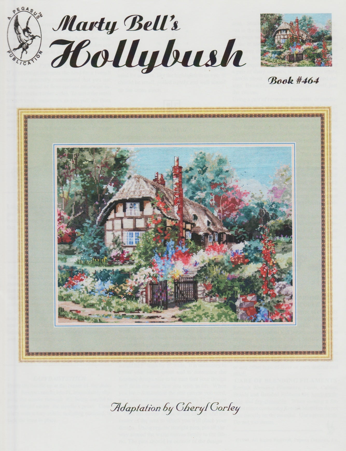 Pegasus Marty Bell Hollybush 464 cross stitch pattern