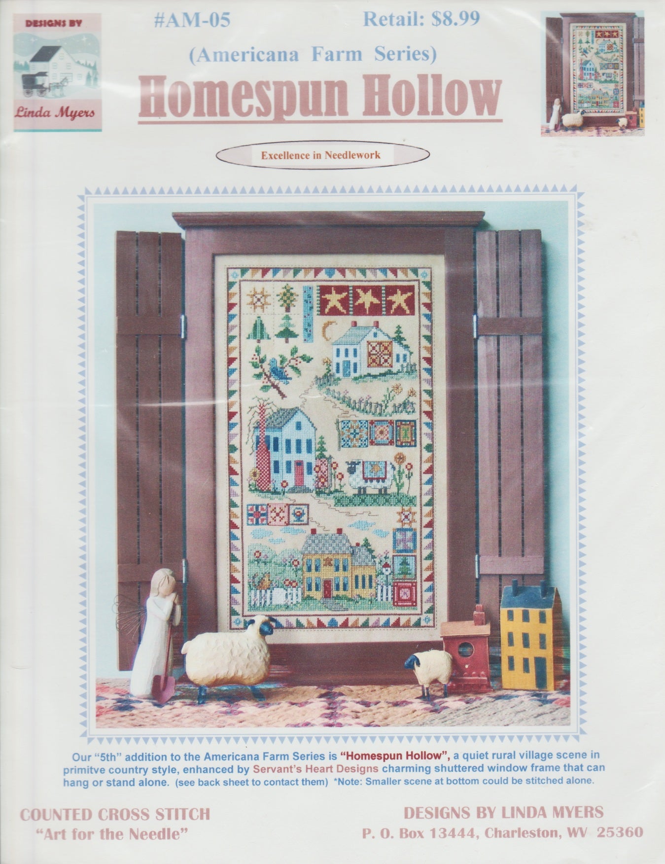 Linda Myers Homespun Hollow AM-05 cross stitch pattern