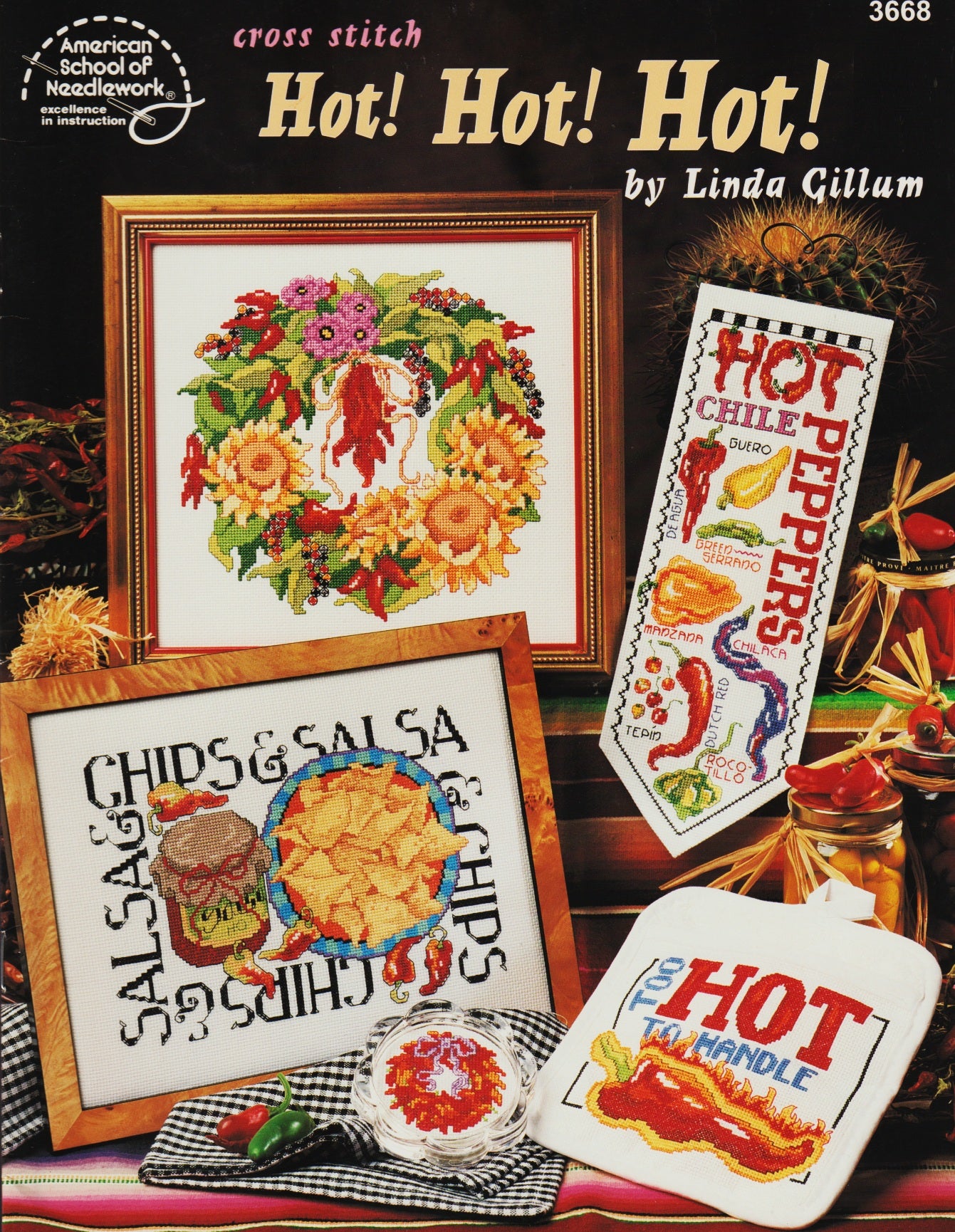 American School of Needlework Hot! Hot! Hot! 3668 cross stitch pattern