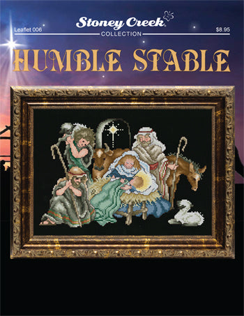 Stoney Creek Humble Stable, LFT6 manger christmas cross stitch pattern