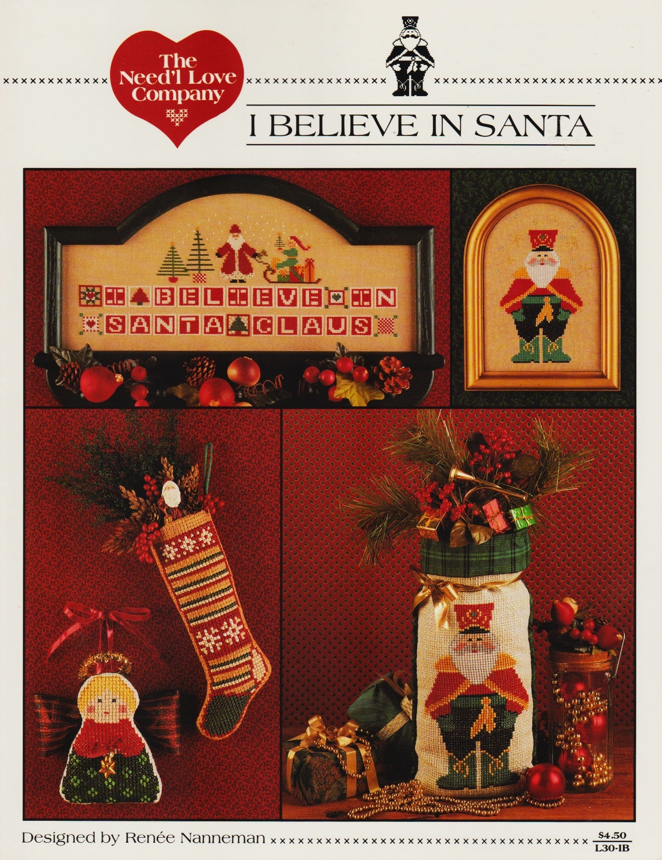 Need'l Love Company I Believe In Santa L30-1B cross stitch pattern
