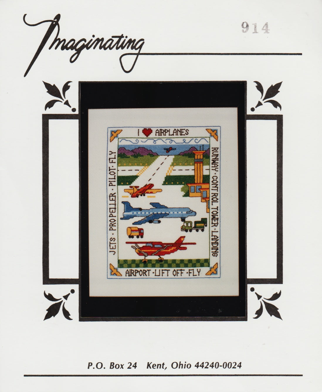 Imaginating I Love Airplanes 914 cross stitch kit