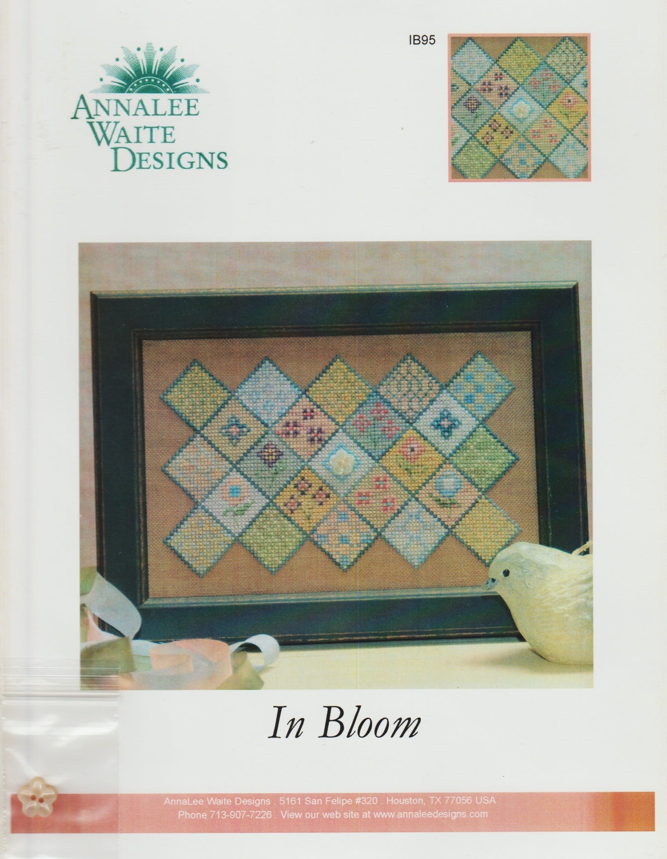 Annalee Waite Designs In Bloom IB95 cross stitch pattern