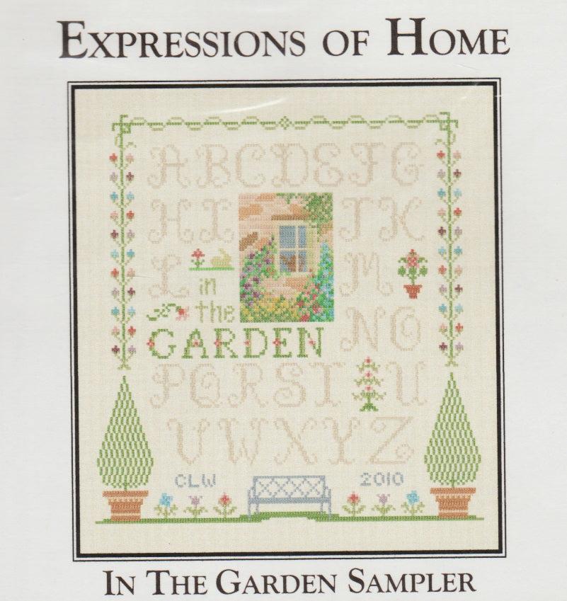 CW Designs In The Garden Sampler cross stitch pattern