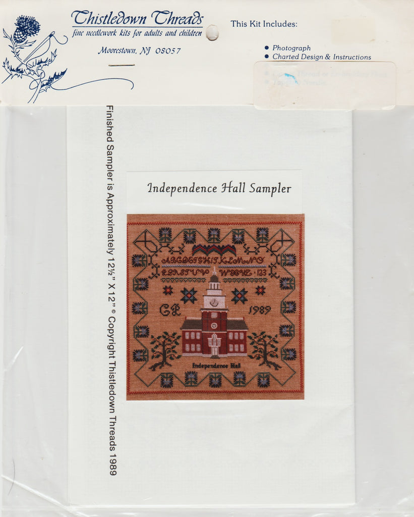 Independence Hall Sampler pattern Sandra's Stitch Stash