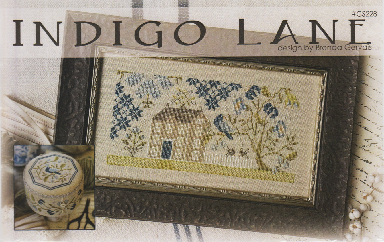 With Thy Needle & Thread Indigo Lane cross stitch pattern