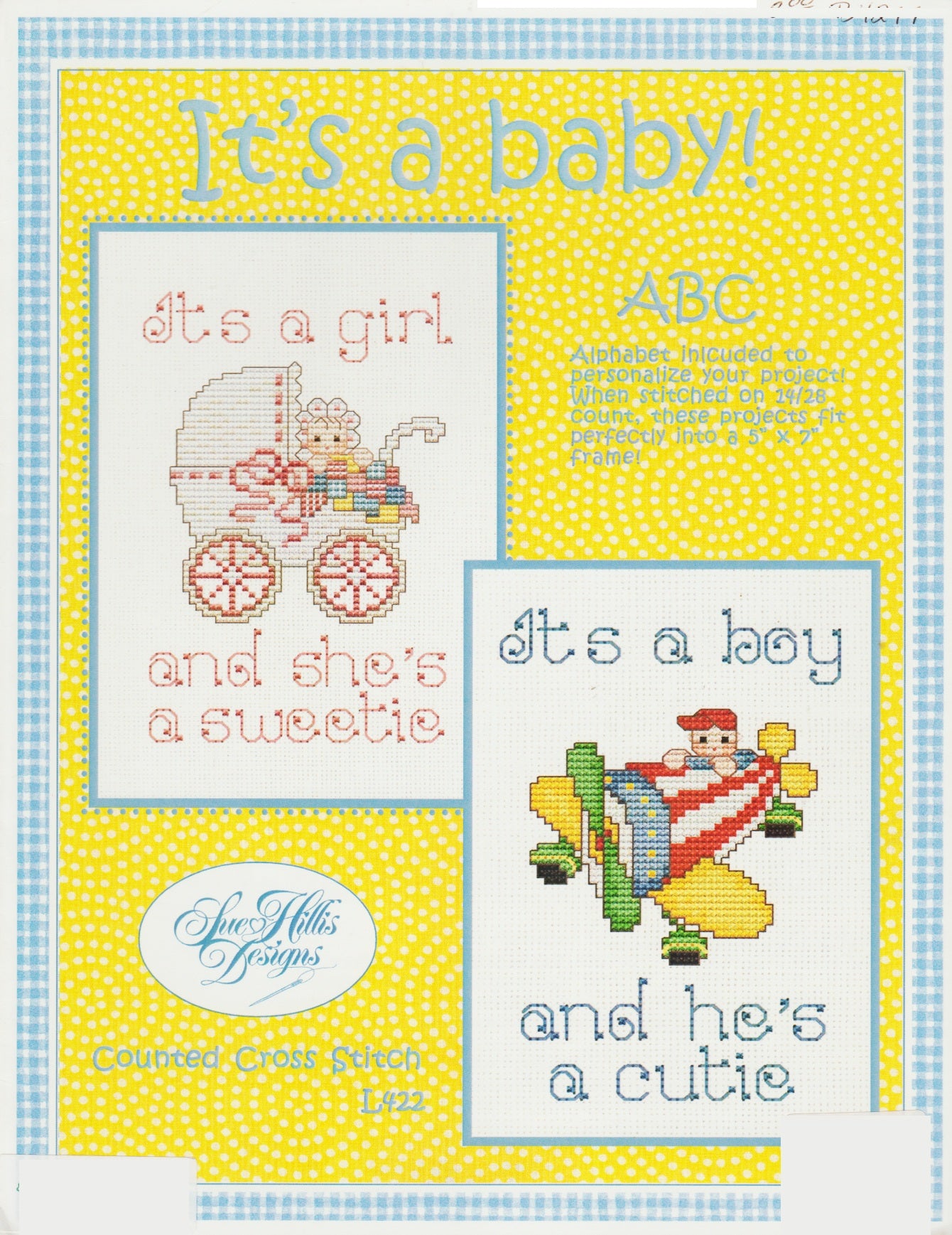 Sue Hillis It's A Baby L422 cross stitch pattern