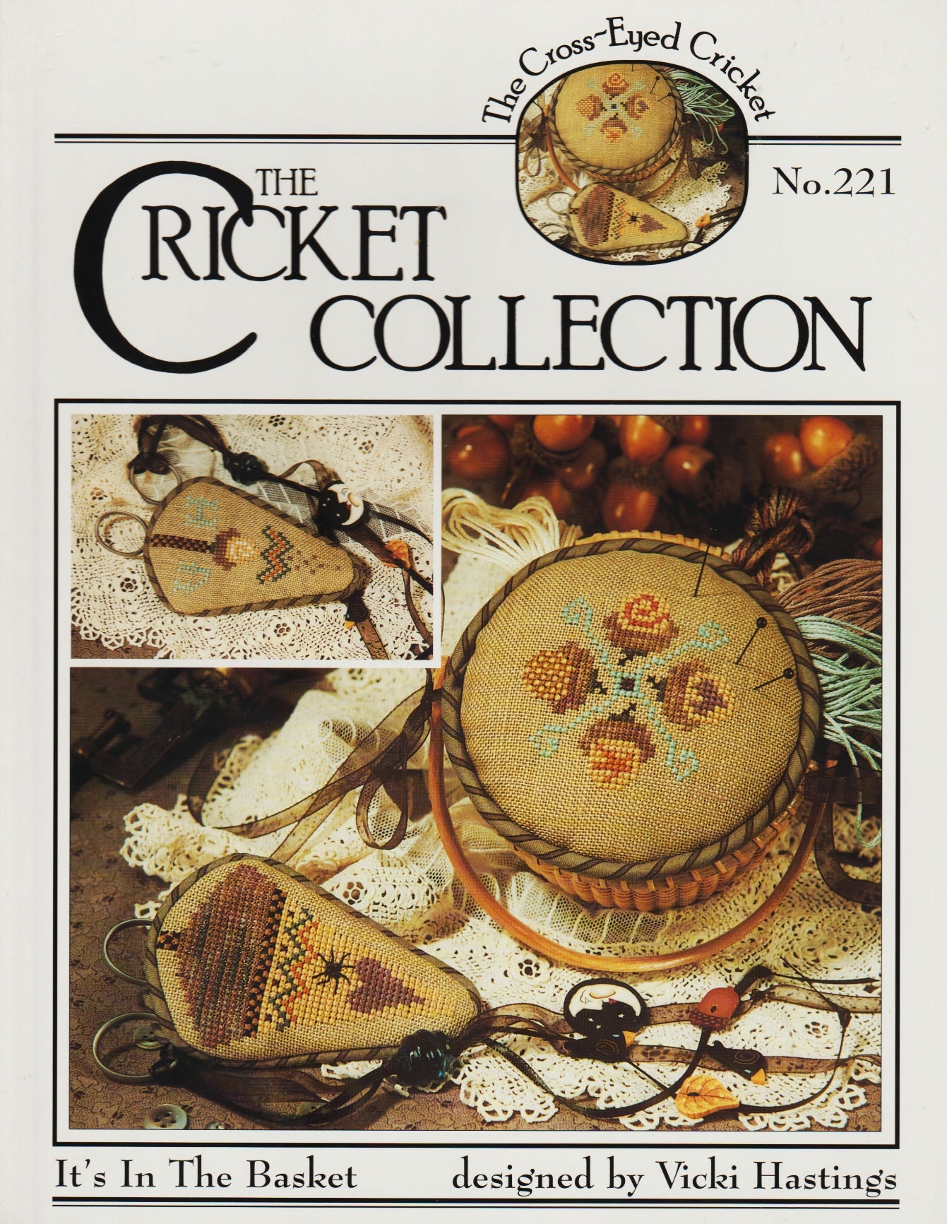 Cricket Collection It's In The Basket CC221 cross stitch pattern