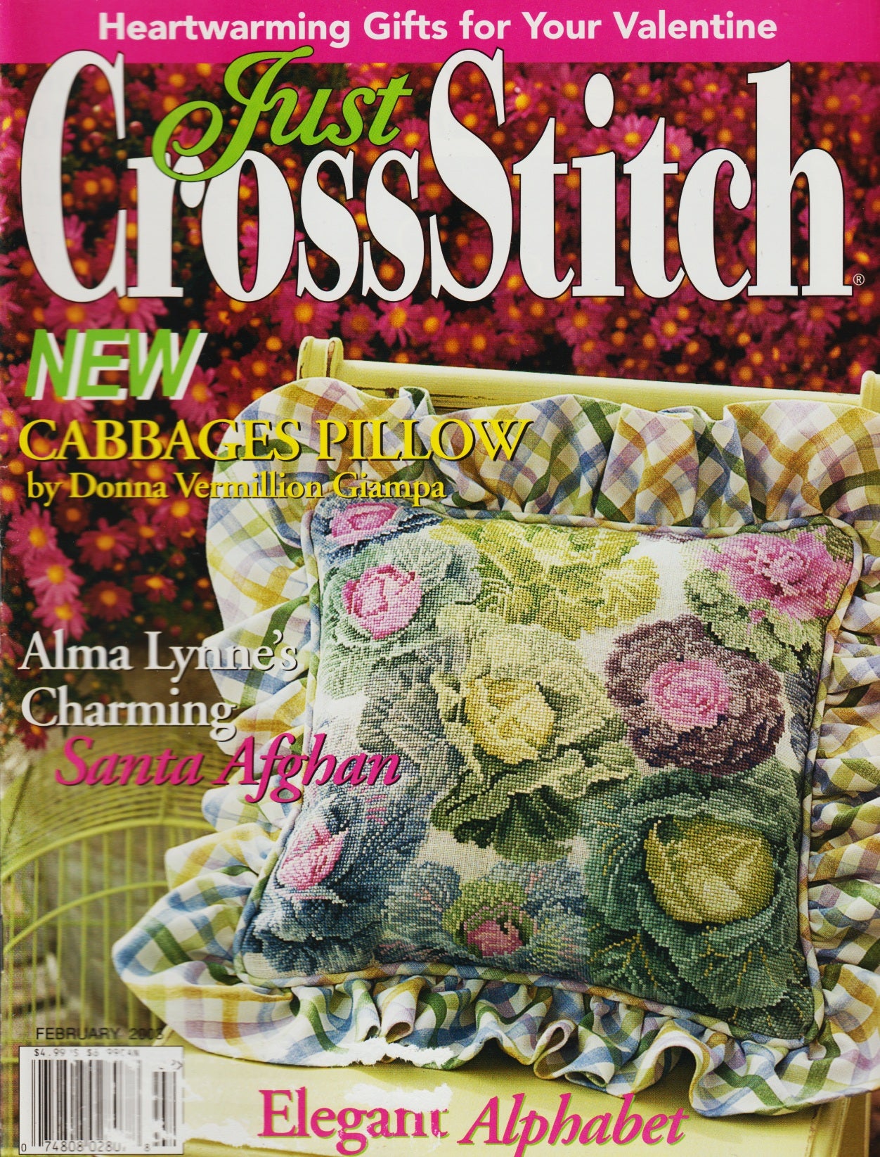 Just CrossStitch February 2008 cross stitch magazine