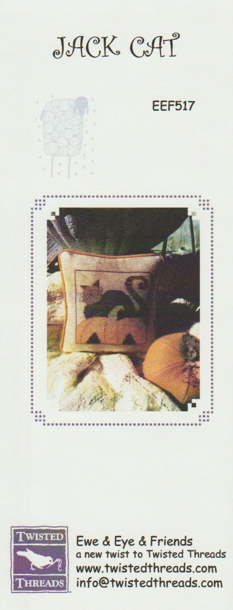 Ewe & Eye Jack Cat EEF517 halloween cross stitch pattern