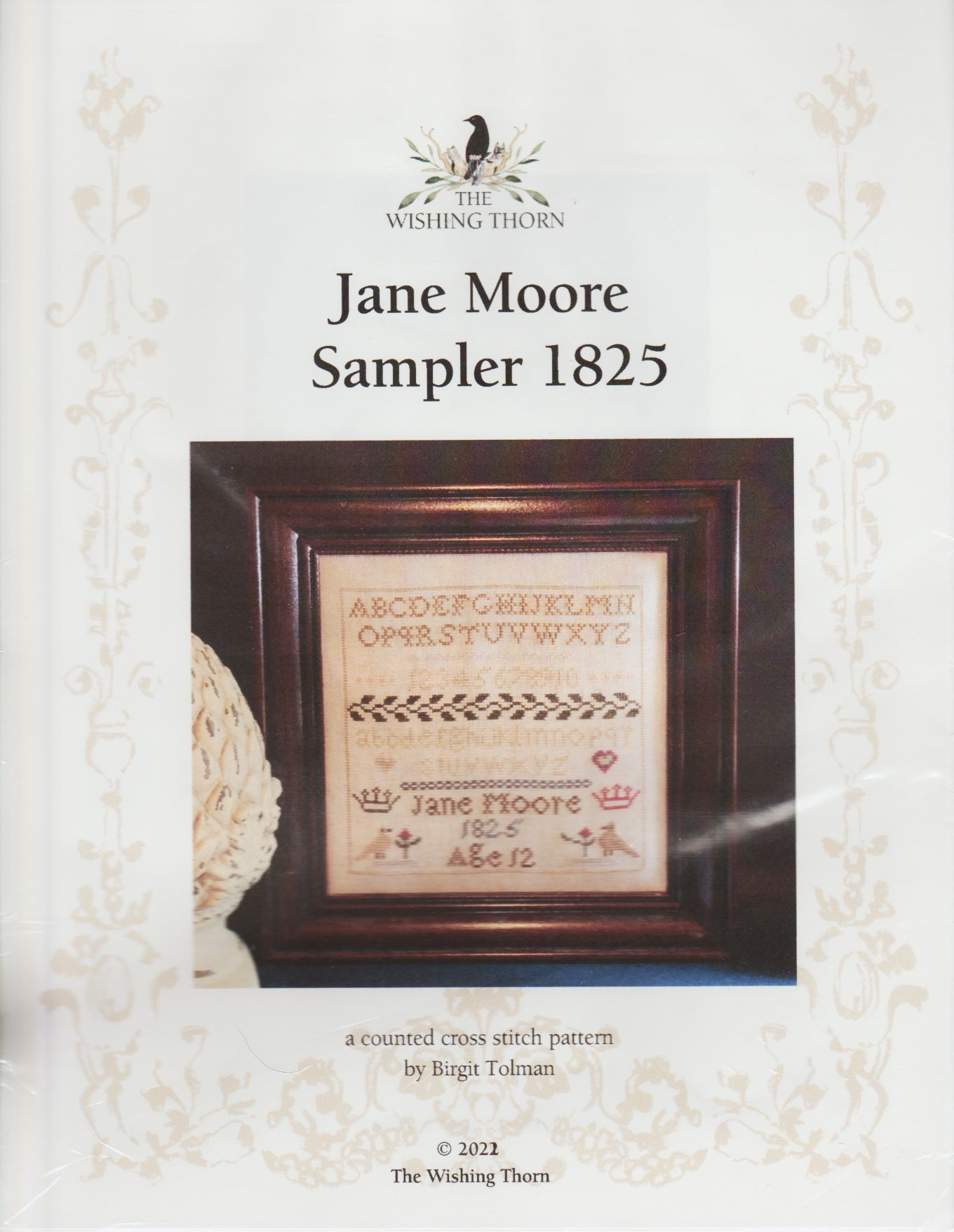 The Wishing Thorn Jane Moore Sampler 1825 cross stitch pattern