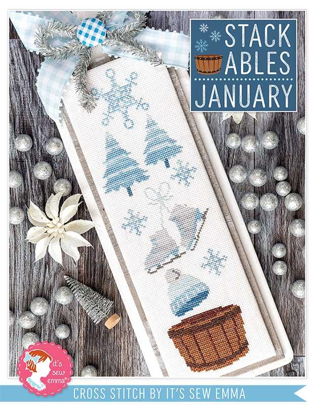It's Sew Emma January Stackables cross stitch pattern