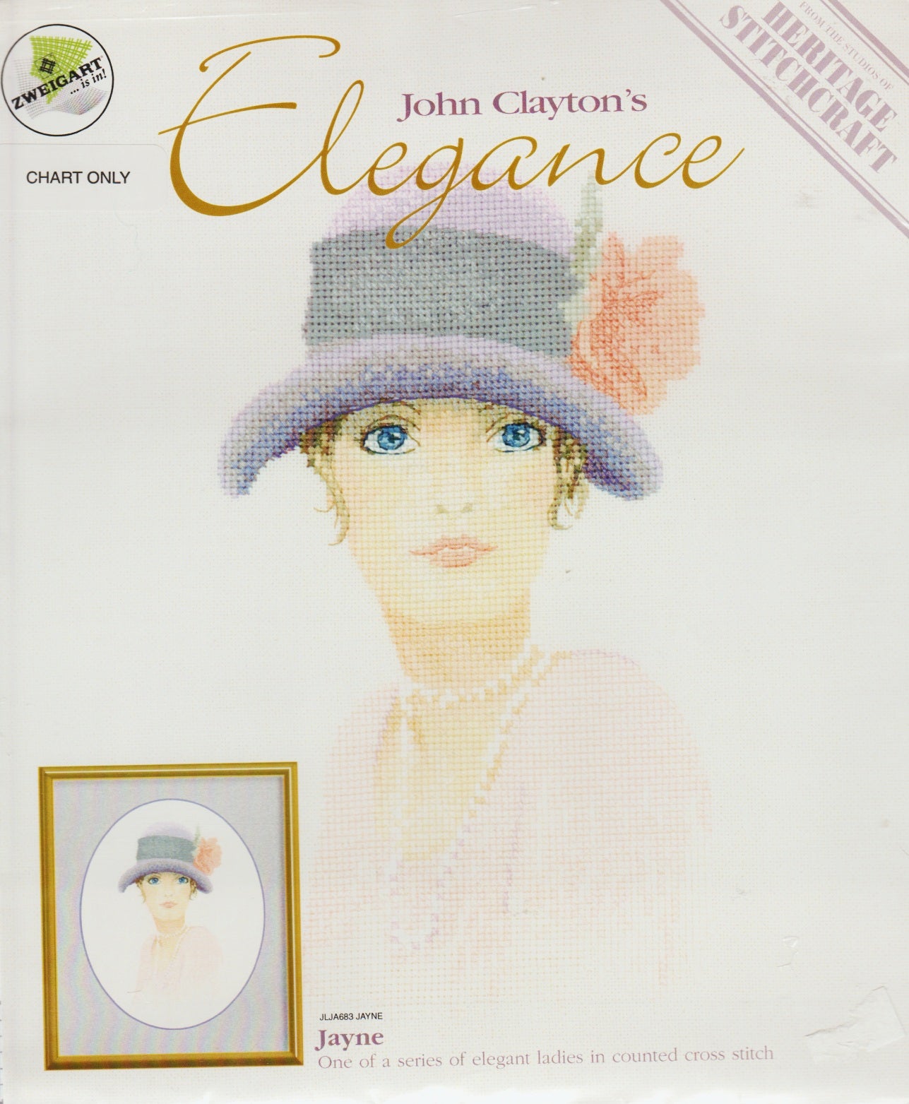 Heritage Stitchcraft John Clayton Jayne JLJA683 cross stitch pattern