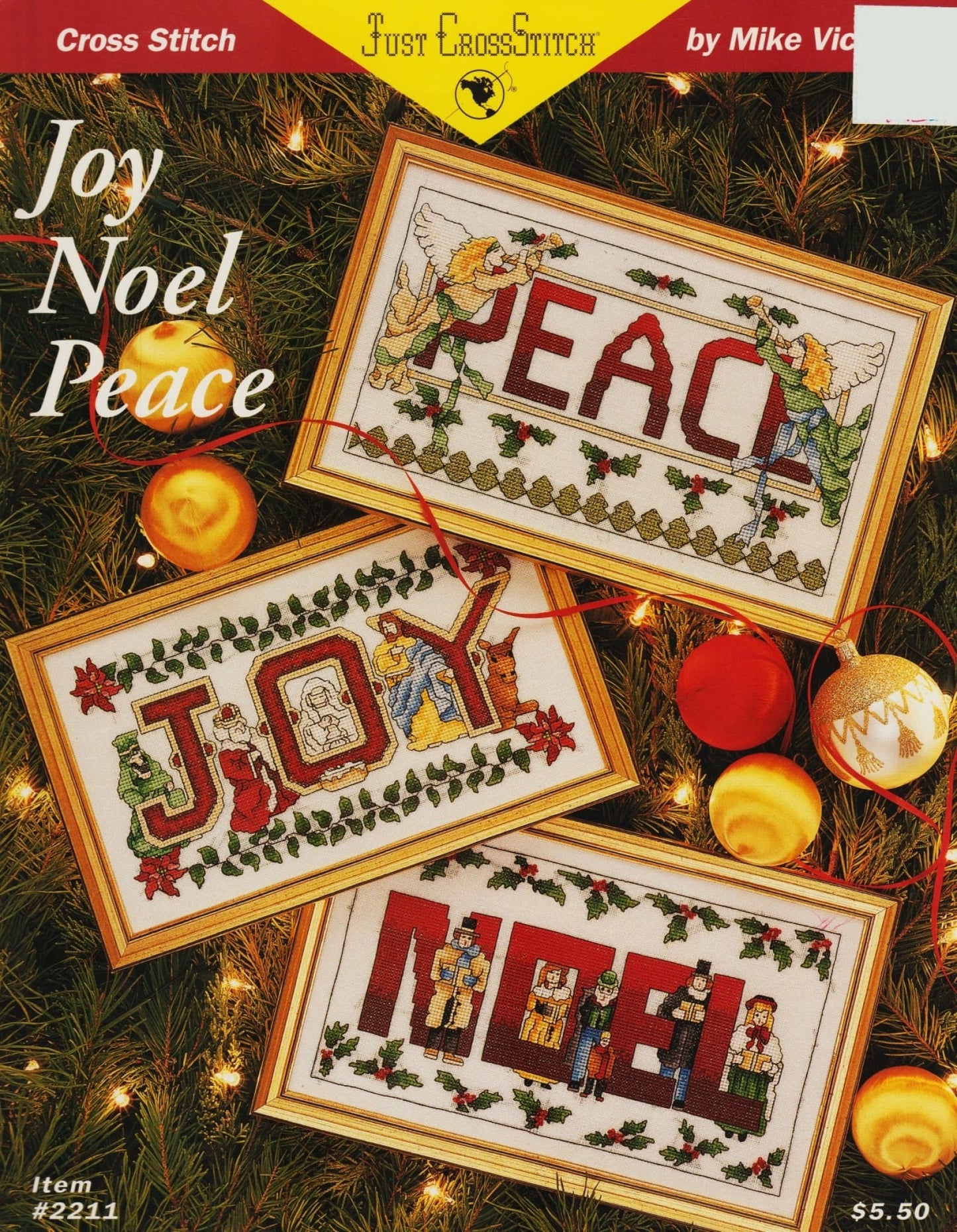 Just CrossStitch Joy Noel Peace 2211 christmas cross stitch pattern