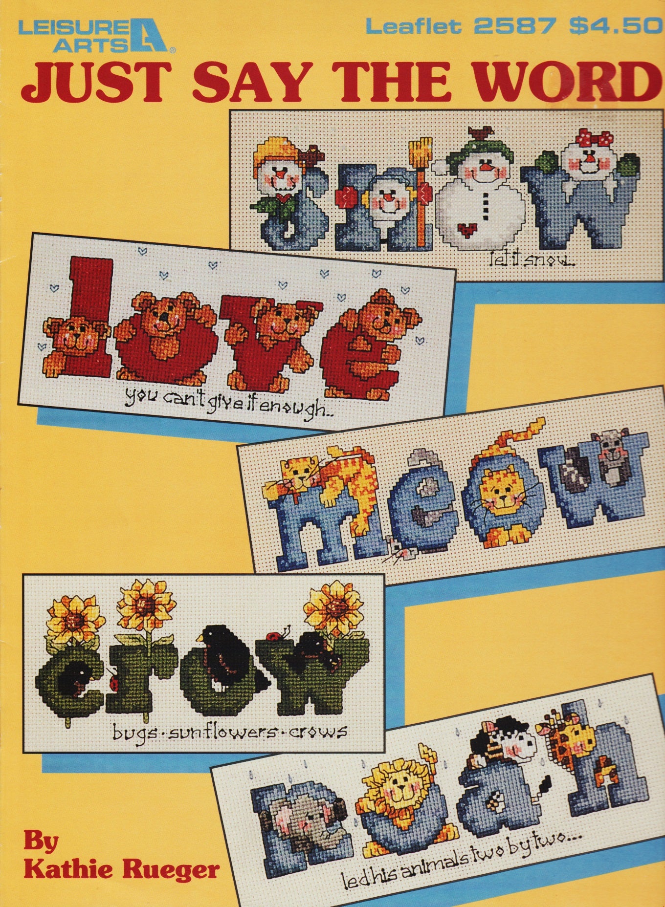 Leisure Arts Just Say The Word 2587 cross stitch pattern
