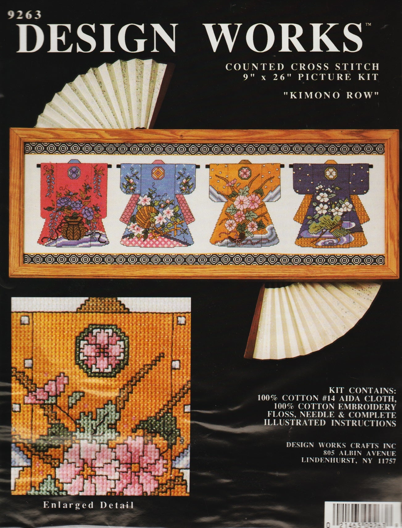 Design Works Kimono Row 9263 cross stitch kit