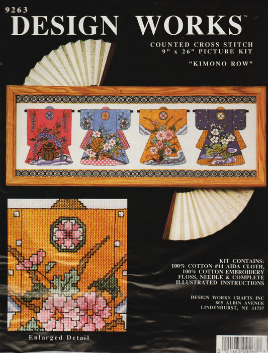 Design Works Kimono Row 9263 cross stitch kit