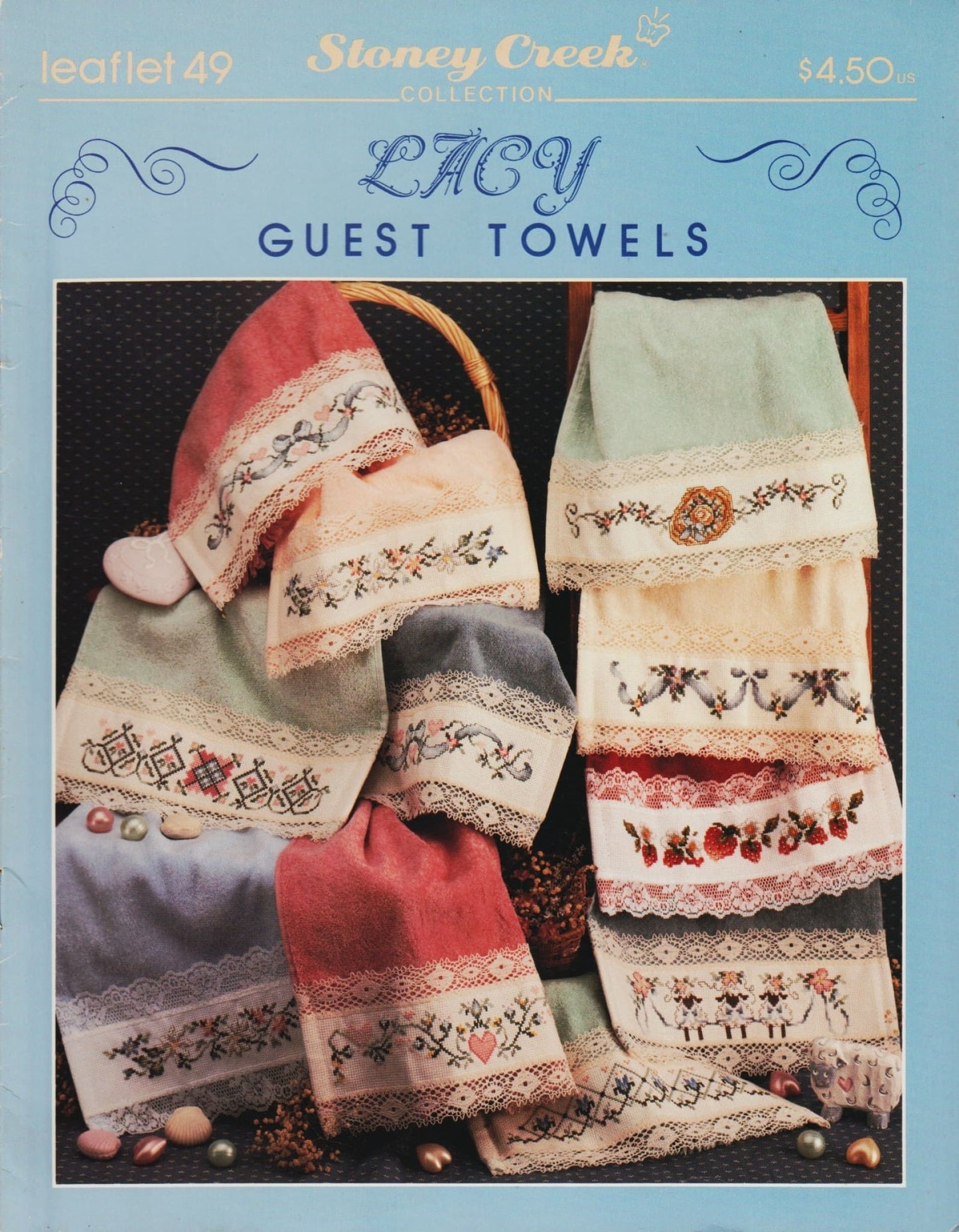 Stoney Creek Lacy Guest Towels LFT49 cross stitch pattern