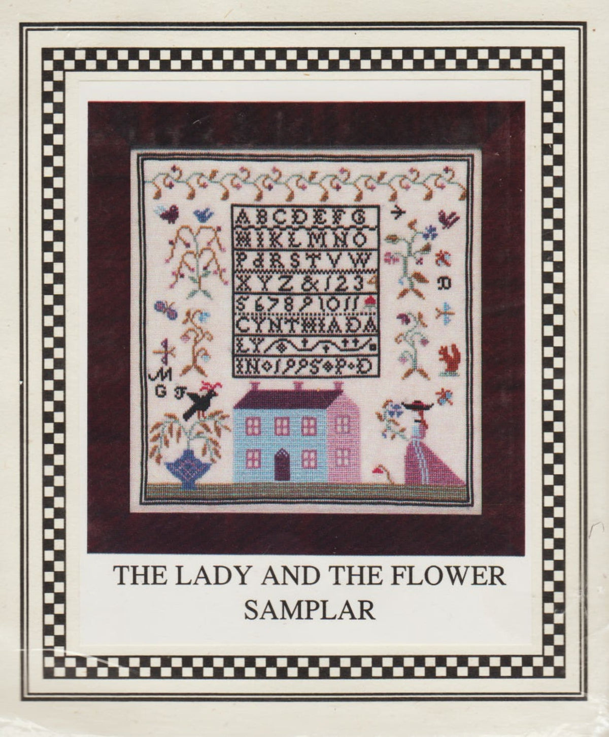 Little by Little Lady and the Flower Samplar cross stitch pattern