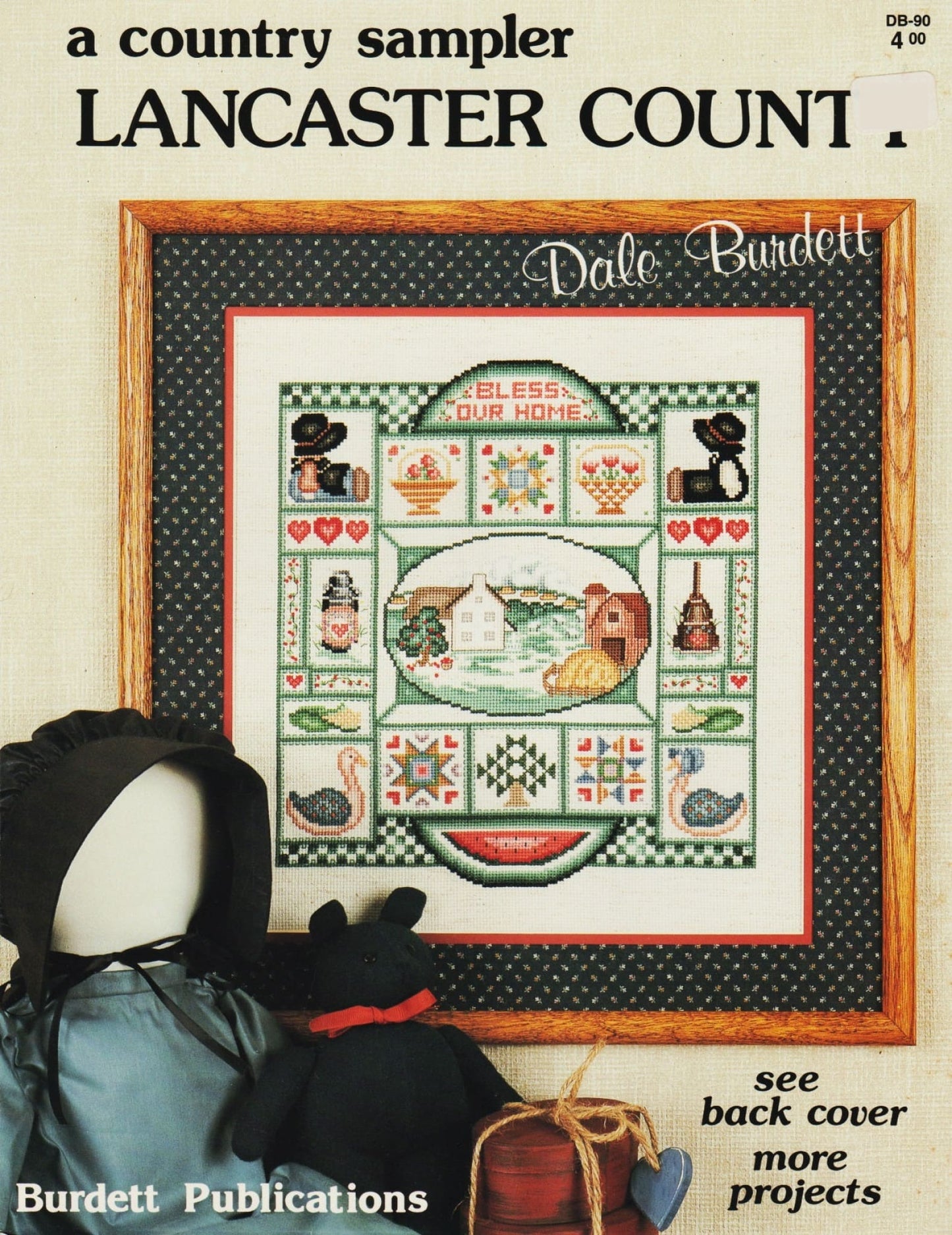 Dale Burdett Lancaster County DB-90 amish quilts cross stitch pattern