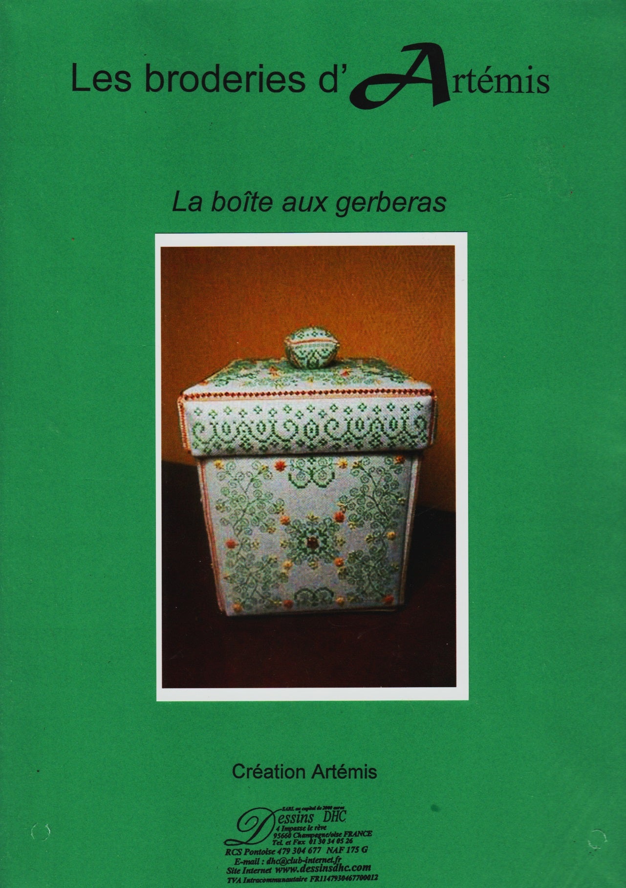 Creation Artemis Les Boite Aux Gerberas cross stitch pattern