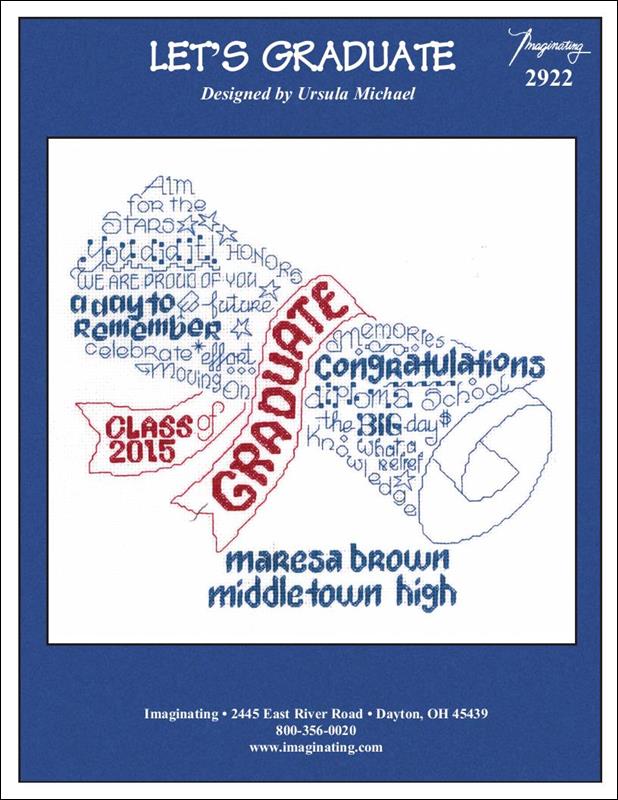 Imaginating Let's Graduate 2922 cross stitch pattern